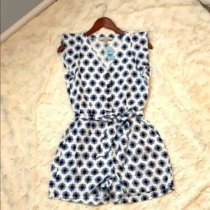 LOFT Flutter Sleeve Romper. BNWT